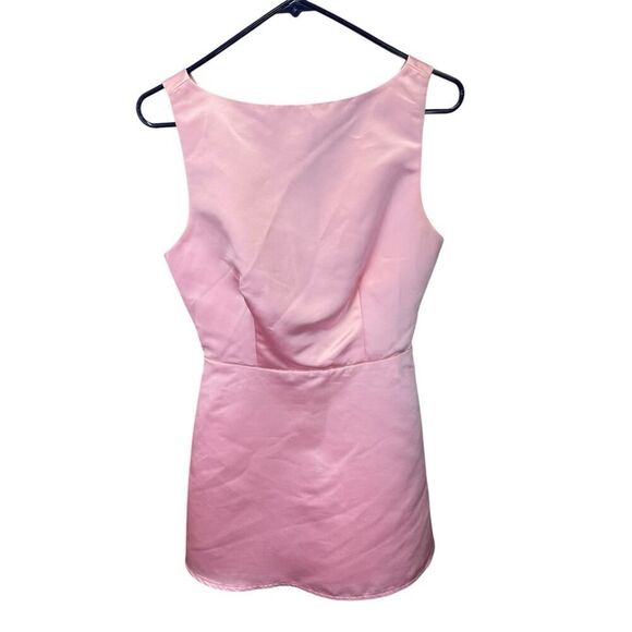 Reformation Zenni Light Pink Sleeveless Mini Dress Formal sz 2 - Picture 4 of 12